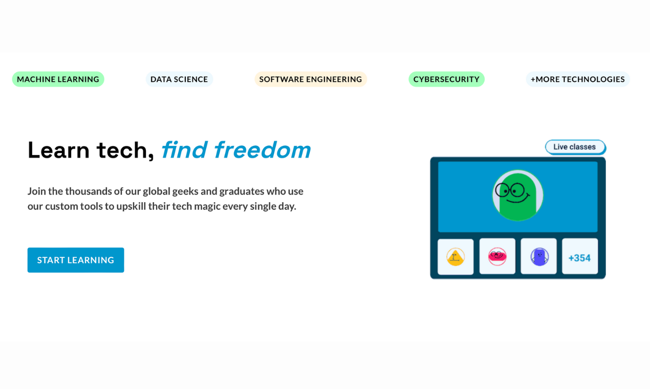 Screenshot of 4Geeks