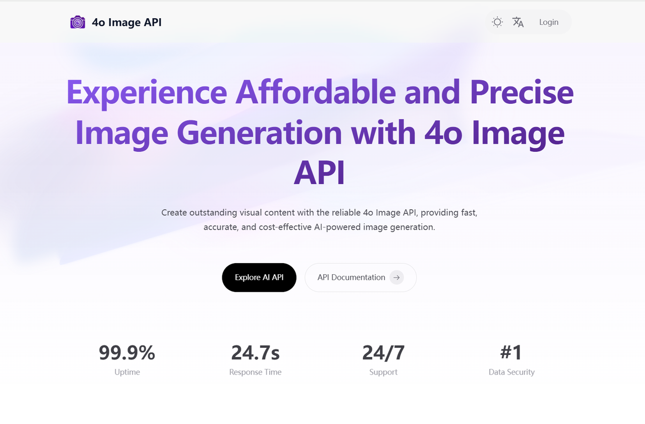 Screenshot of 4oImageAPI.io: Affordable and Reliable 4o Image API(The latest released)