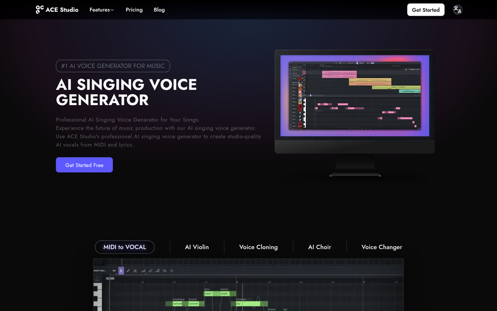 Screenshot of ACE Studio