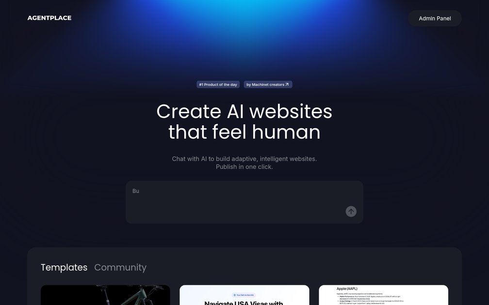 Screenshot of Agentplace