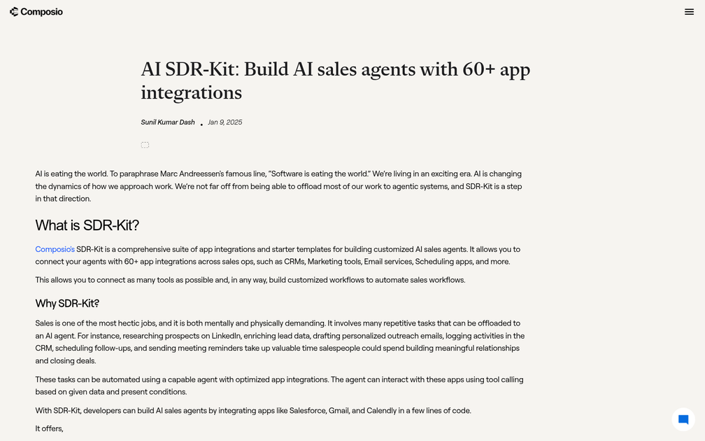 Screenshot of AI SDR-Kit