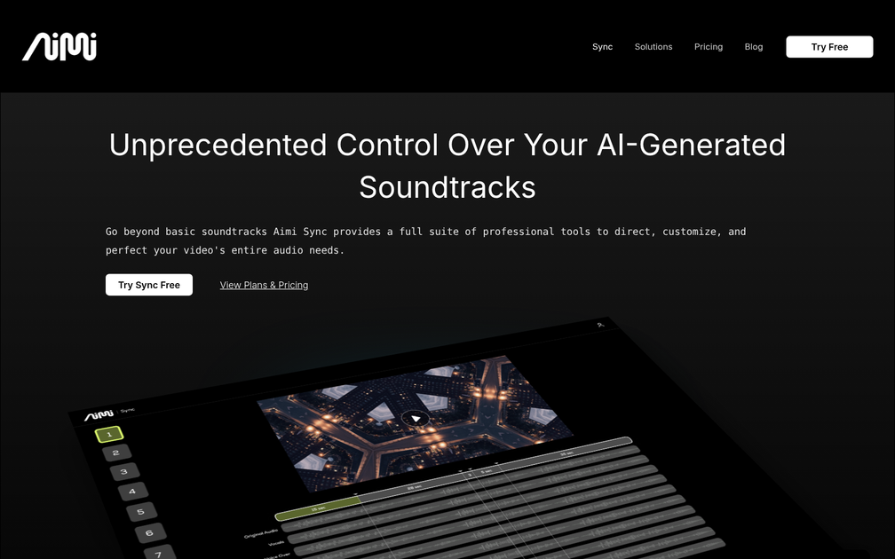 Screenshot of Aimi Sync