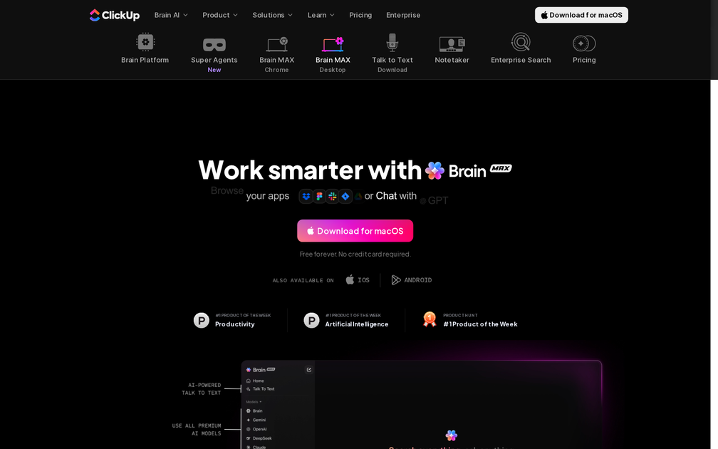Brain Max System Brain MAX by ClickUp - Find the best tools for your job | findthe.tools