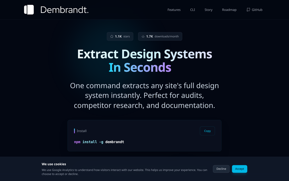 Screenshot of dembrandt