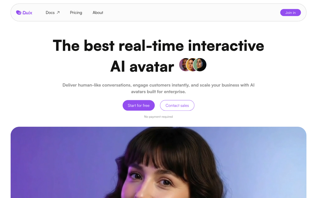 Screenshot of DUIX.COM