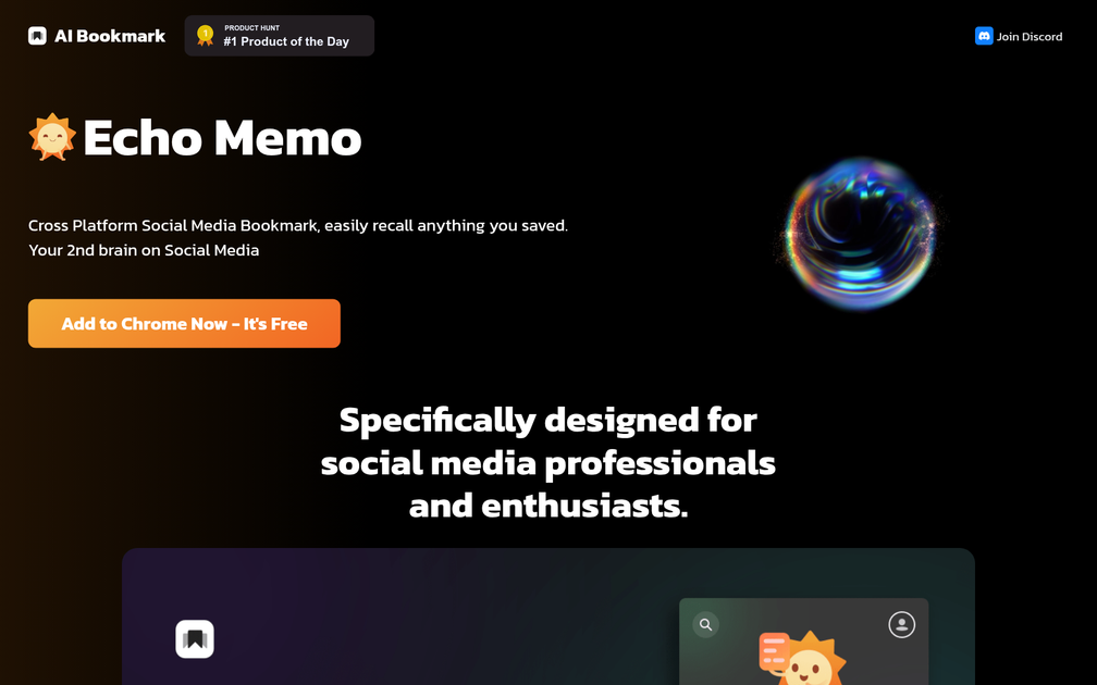 Screenshot of Echo Memo