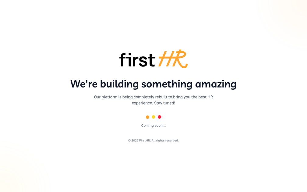 Screenshot of FirstHR 2.0 with HR Copilot