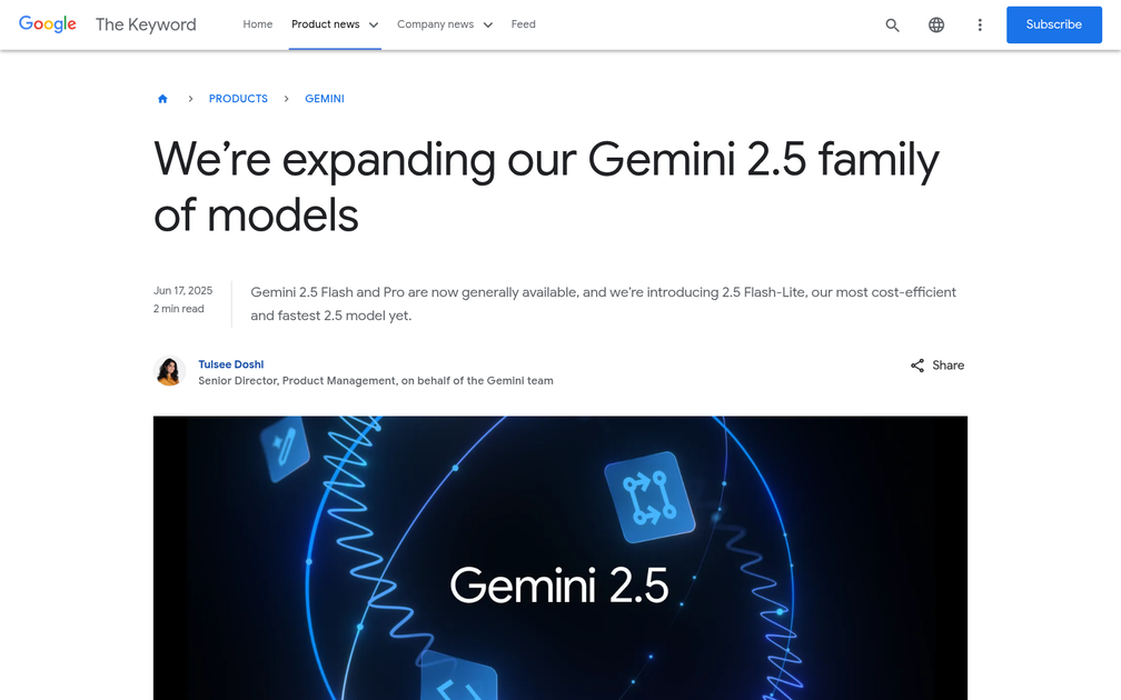 Screenshot of Gemini 2.5 Flash-Lite