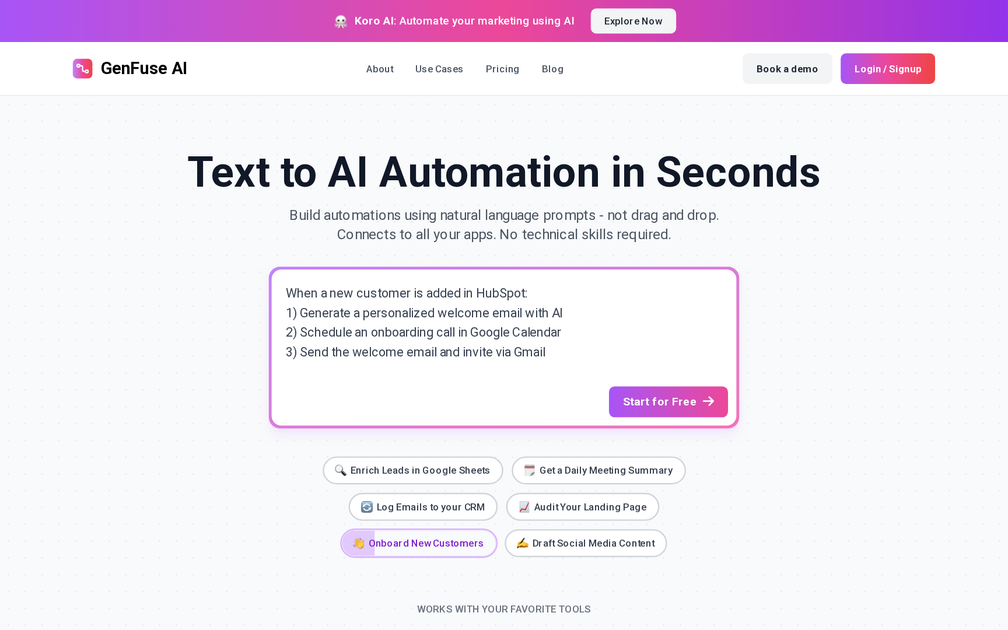 GenFuse AI - Find the best tools for your job | findthe.tools
