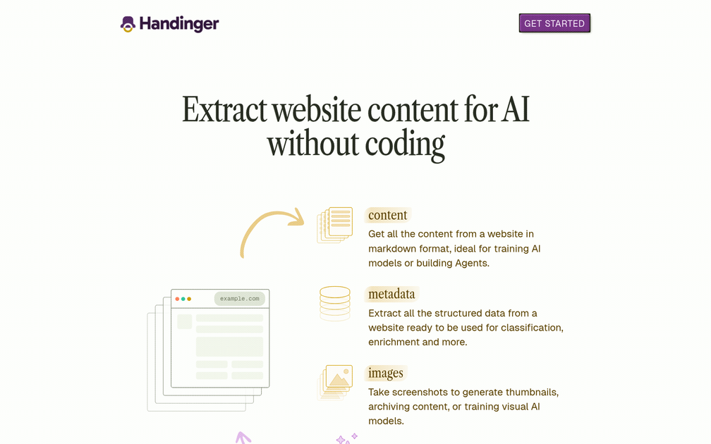 Screenshot of Handinger