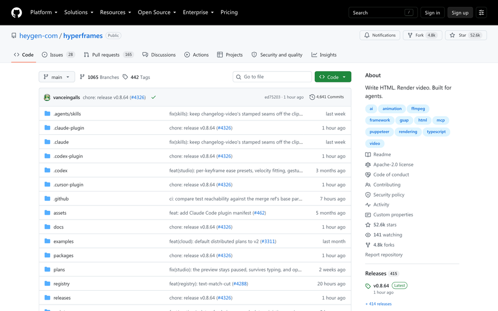 HyperFrames - Find the best tools for your job | findthe.tools