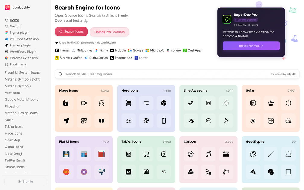 Screenshot of Iconbuddy 2.0