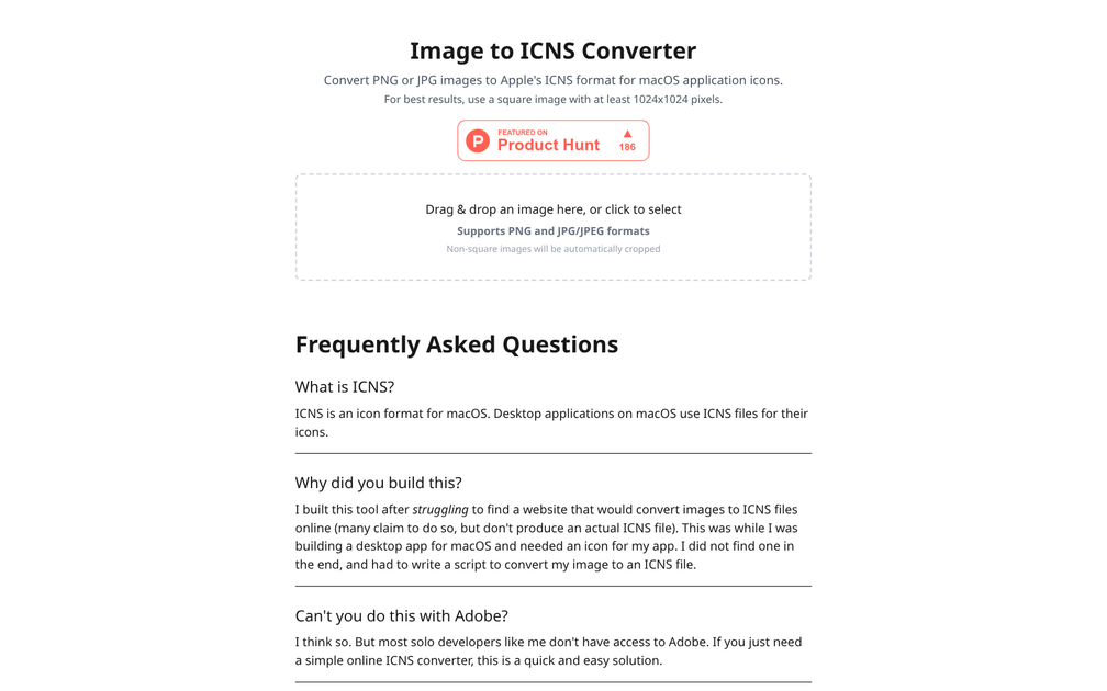 Screenshot of img2icns