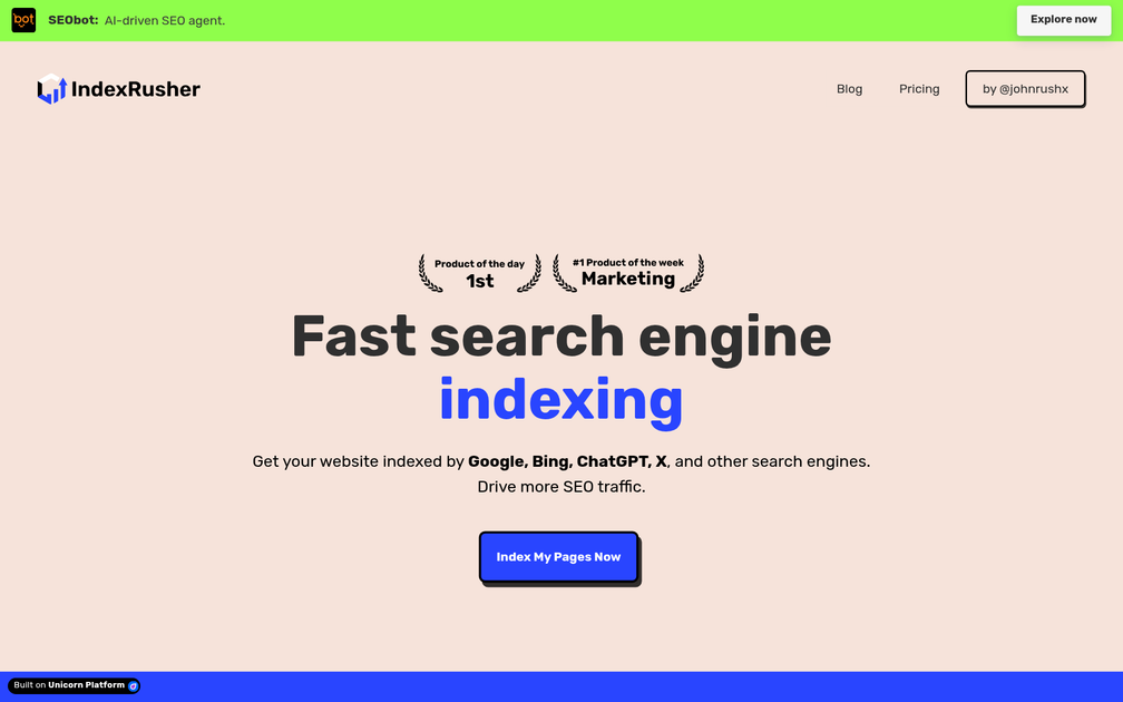Screenshot of Index Rusher