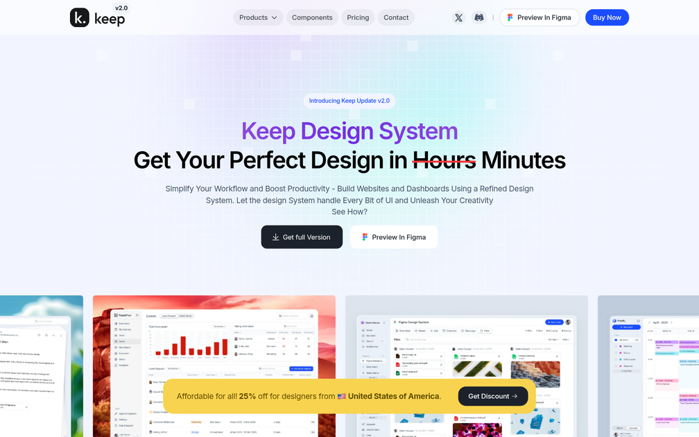 Screenshot of Keep Design 1.5