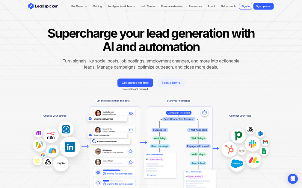 Screenshot of Leadspicker