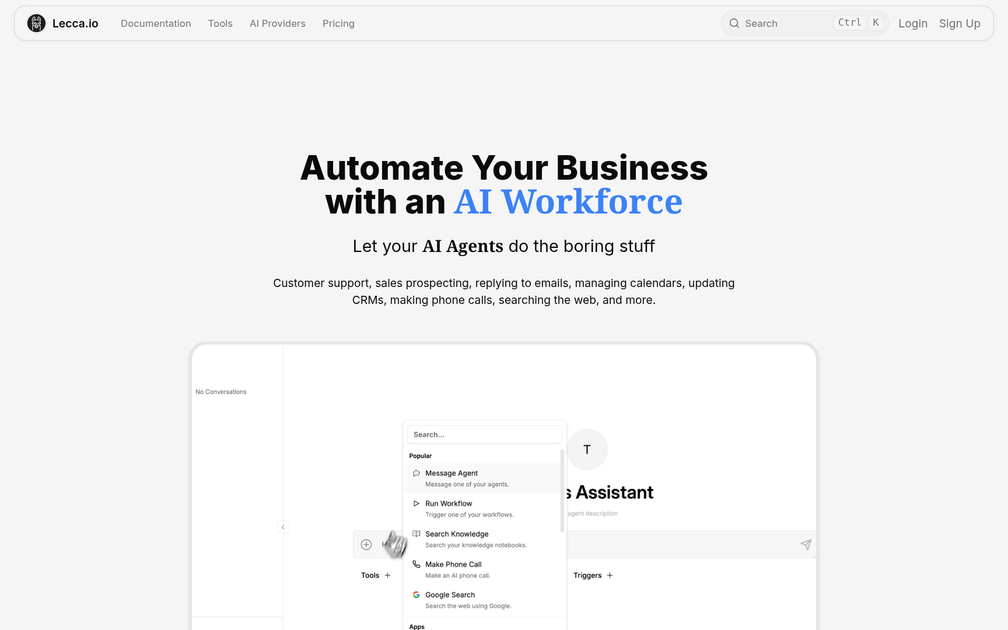 Screenshot of Lecca.io