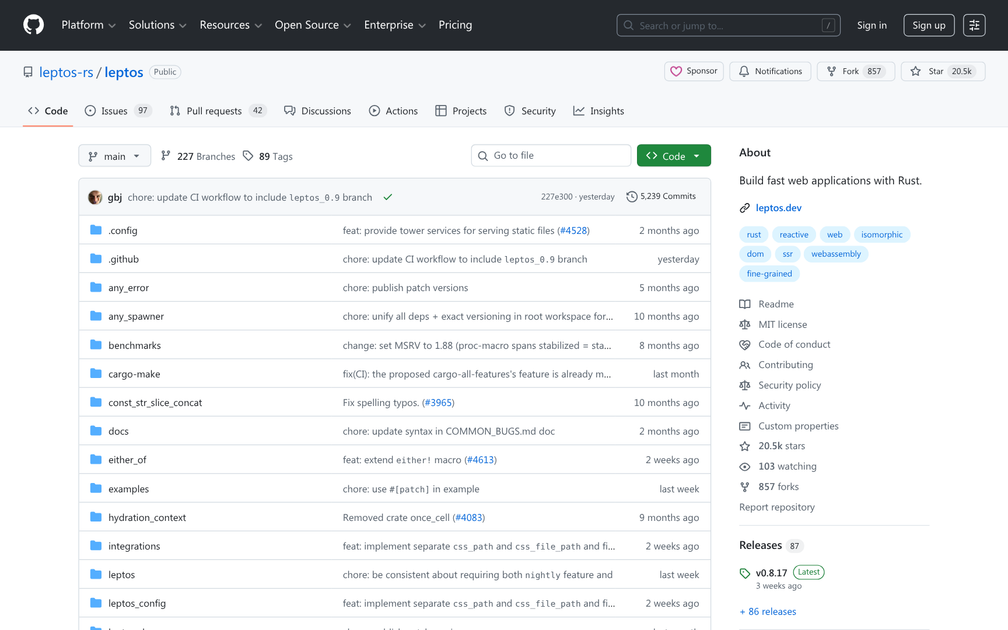 Leptos - Find the best tools for your job | findthe.tools