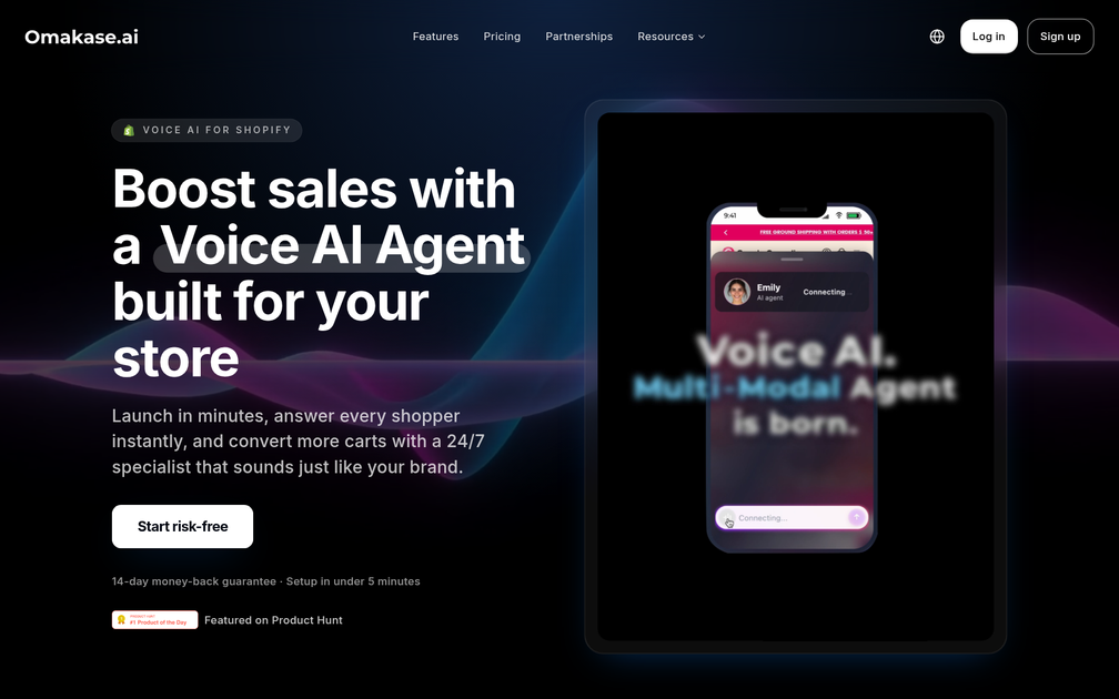 Screenshot of Omakase.ai Voice