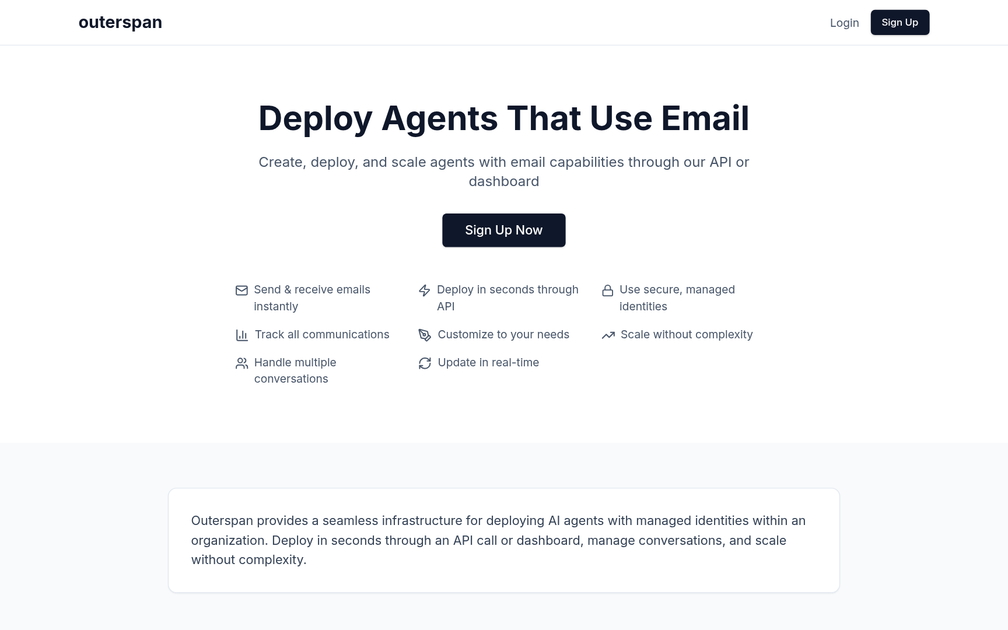 Screenshot of Outerspan