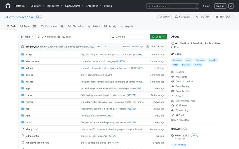 Screenshot of Oxidation Compiler