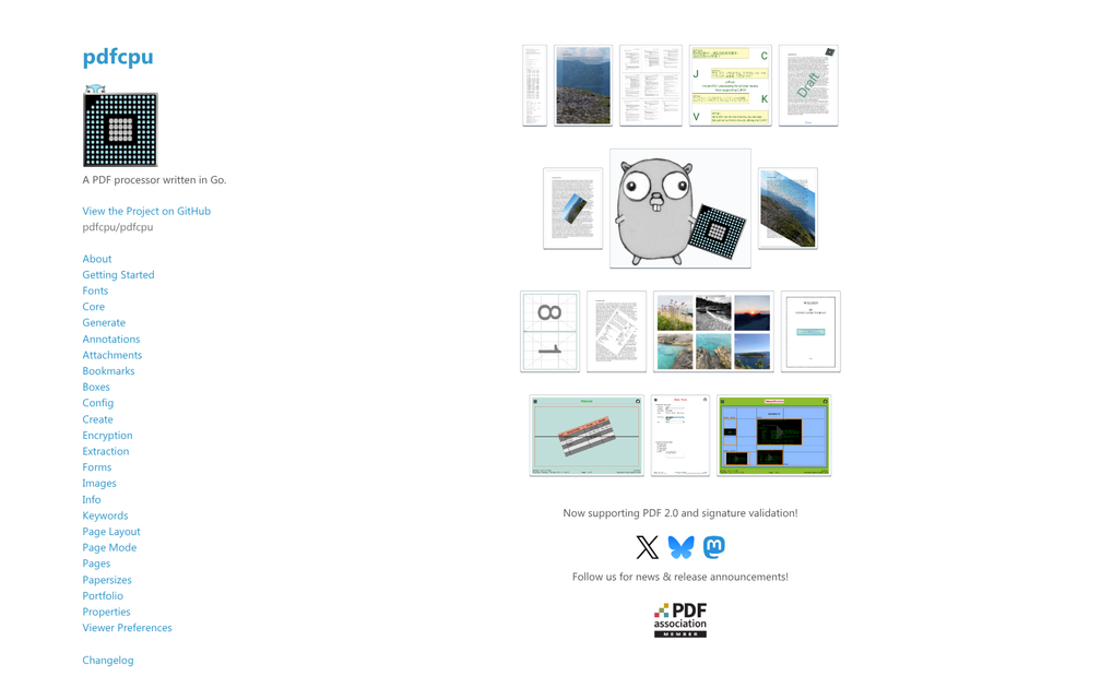 pdfcpu - Find the best tools for your job | findthe.tools