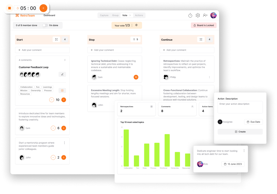 Screenshot of RetroTeam