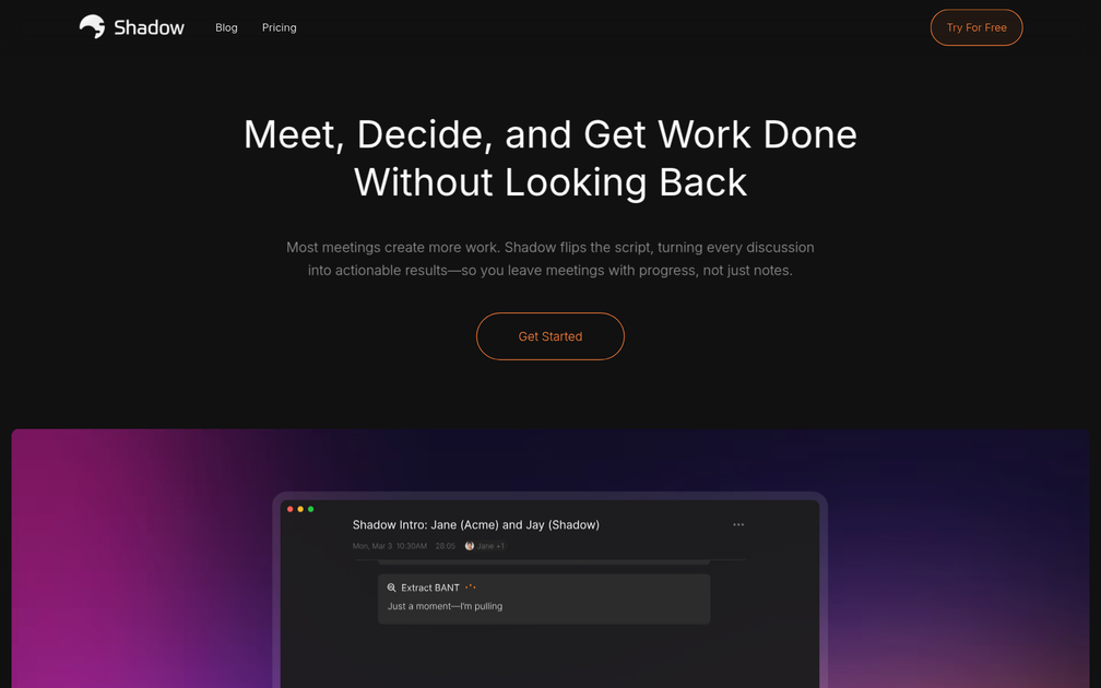 Screenshot of Shadow
