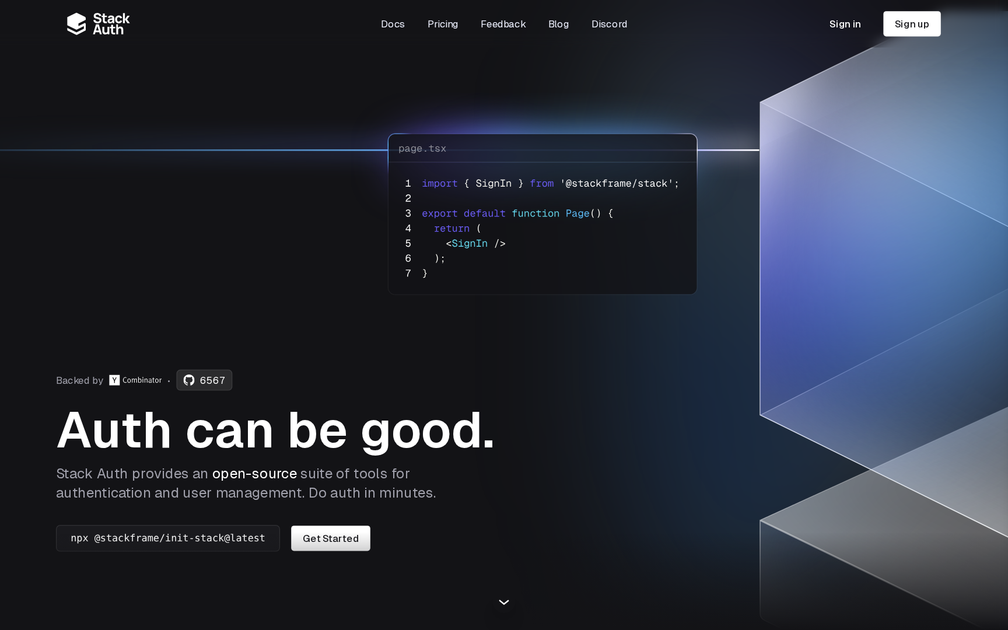 Stack Auth (YC S24) - Find the best tools for your job | findthe.tools