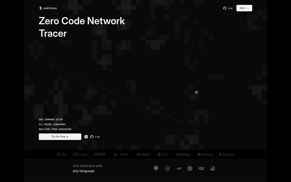 Screenshot of Subtrace
