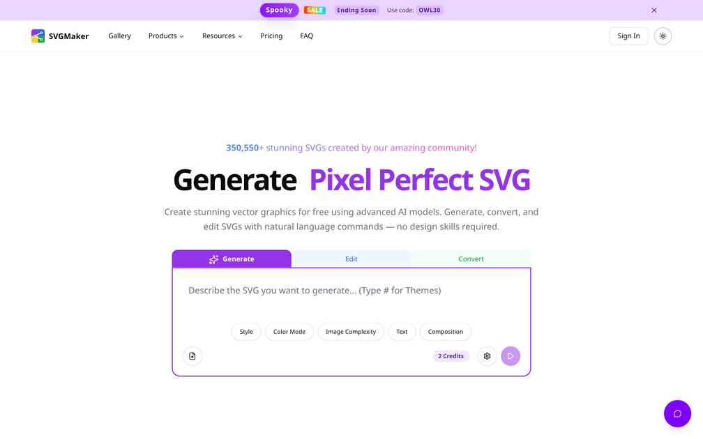 Screenshot of SVGMaker