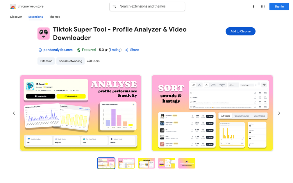Screenshot of TikTok Super Tool