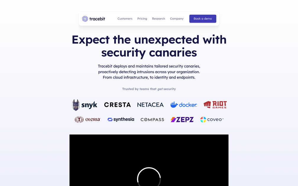 Screenshot of Tracebit