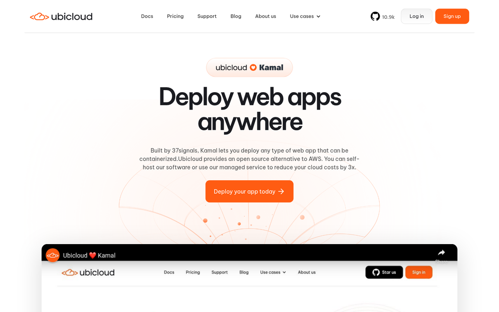 Screenshot of Ubicloud (YC W24)