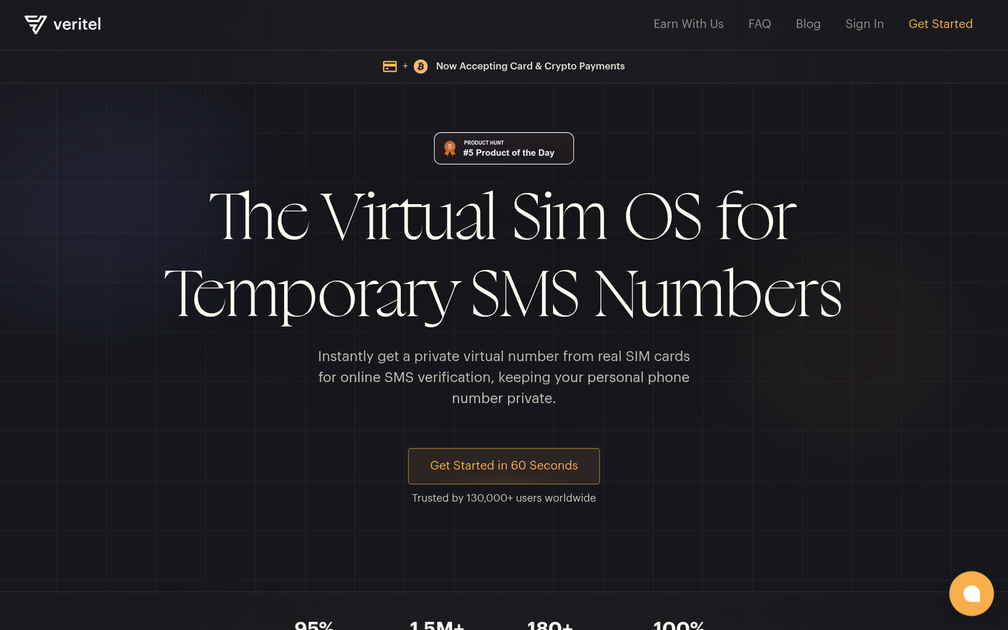 Screenshot of Veritel