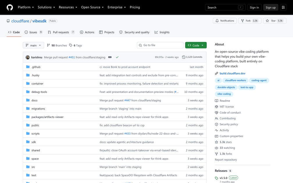 VibeSDK by CloudFlare - Find the best tools for your job | findthe.tools