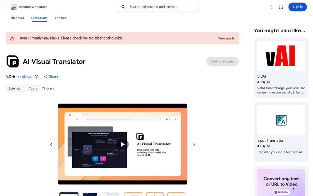 Visual Translator - Find the best tools for your job | findthe.tools
